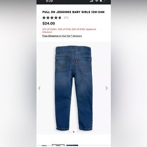 Levi’s, PULL ON JEGGINGS BABY GIRLS